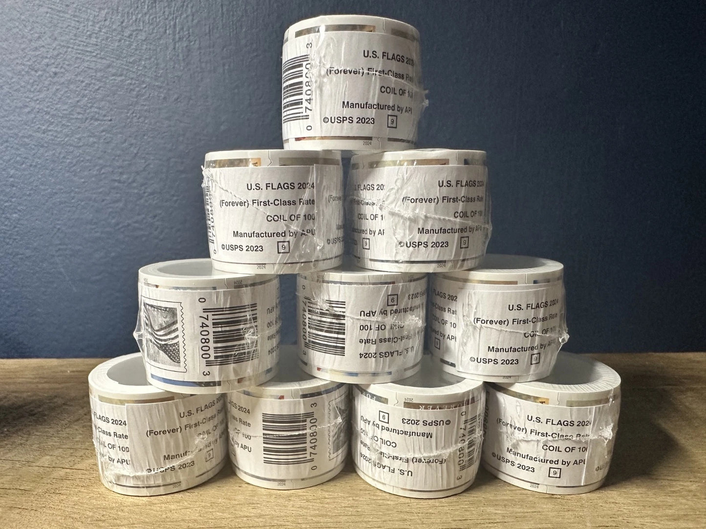 ROLLS OF STAMPS(100 STAMPS PER ROLL)