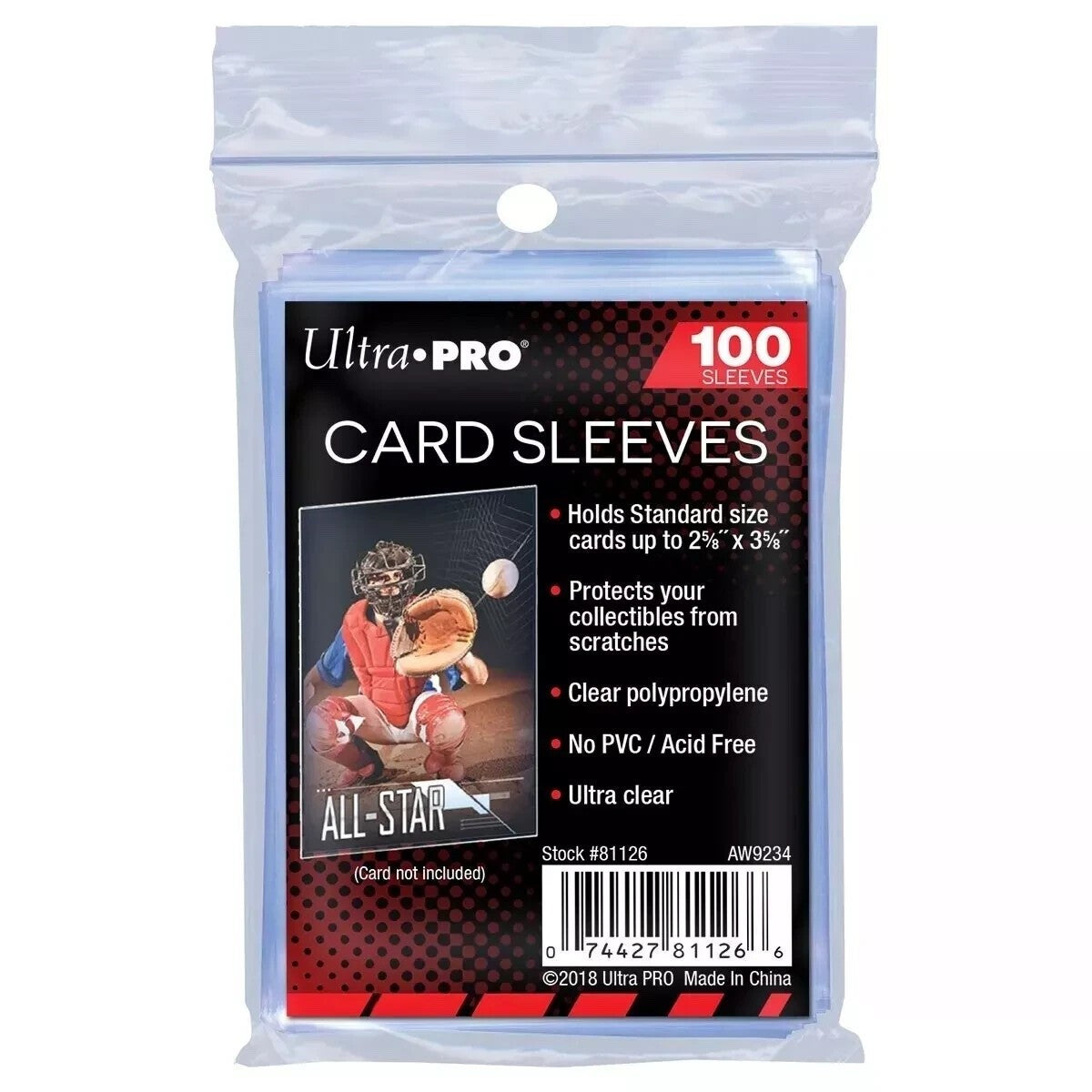Ultra Pro Soft Penny Card Sleeves 3x4 100