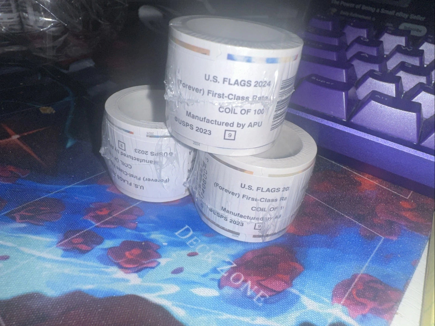 ROLLS OF STAMPS(100 STAMPS PER ROLL)
